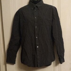Calvin Klein Dark Gray Checkered Shirt